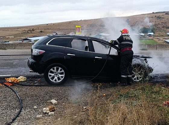 incendiu auto babadag